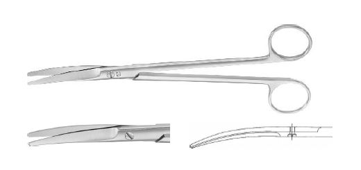 Вертсейм ножиці вигнуті 200 мм